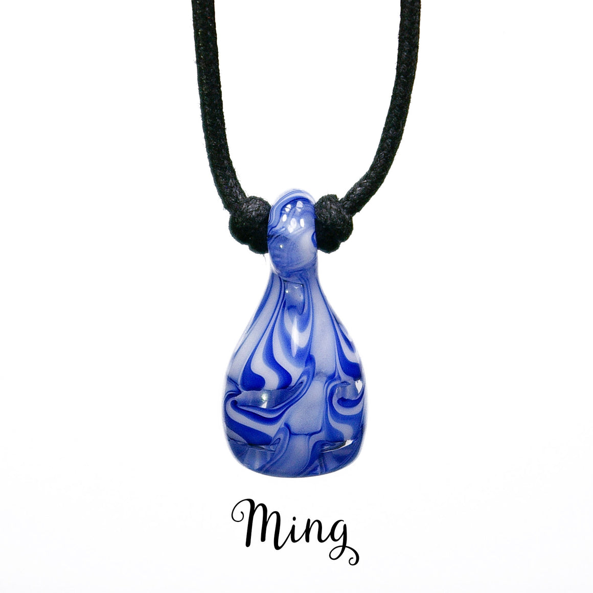 aromatherapy pendant rake ming blue white cobalt 