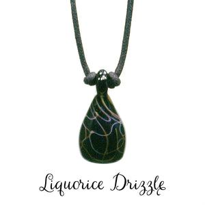 Aromatherapy Jewelry, Abstract - Liquorice Drizzle