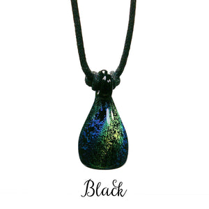 Aromatherapy Jewelry, Dichroic - Black