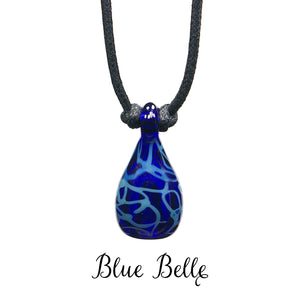 aromatherapy pendant abstract blue bluebelle cobalt