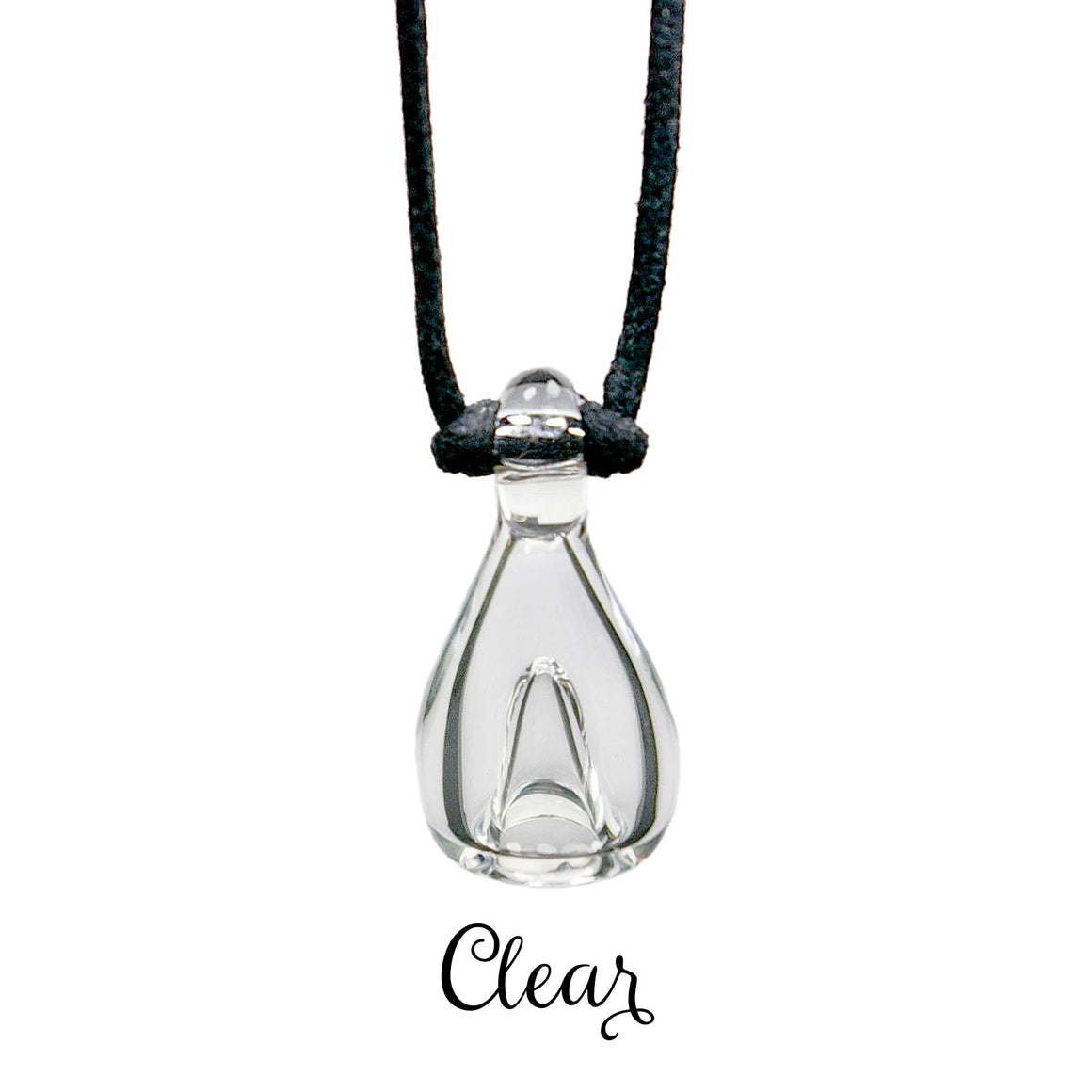 Clear Pixie Glassworks Aromatherapy Pendant 