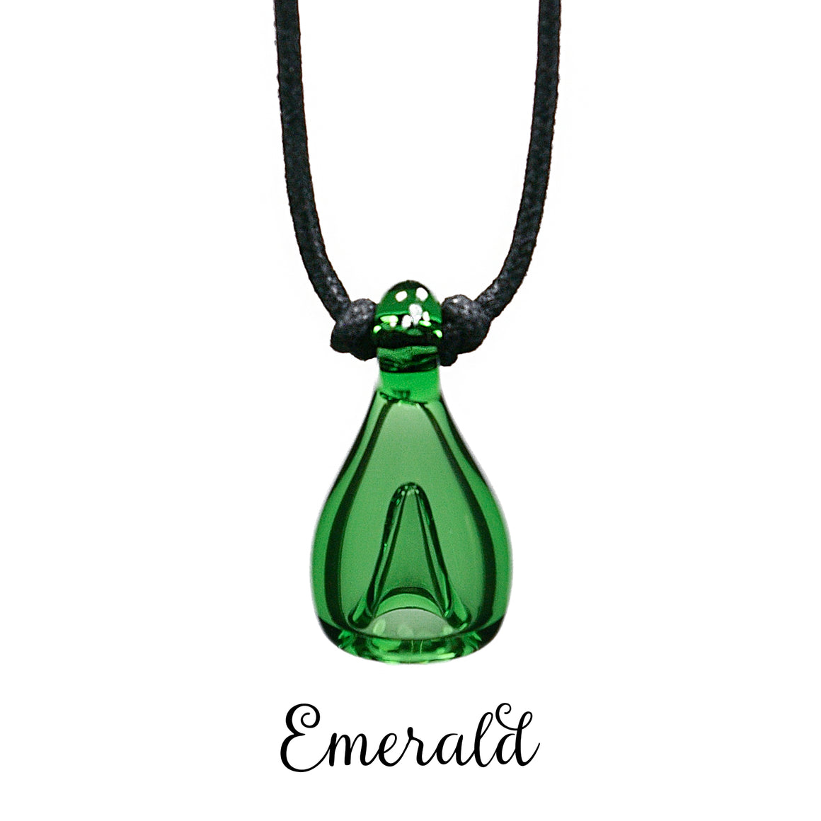 aromatherapy pendant translucent green emerald 